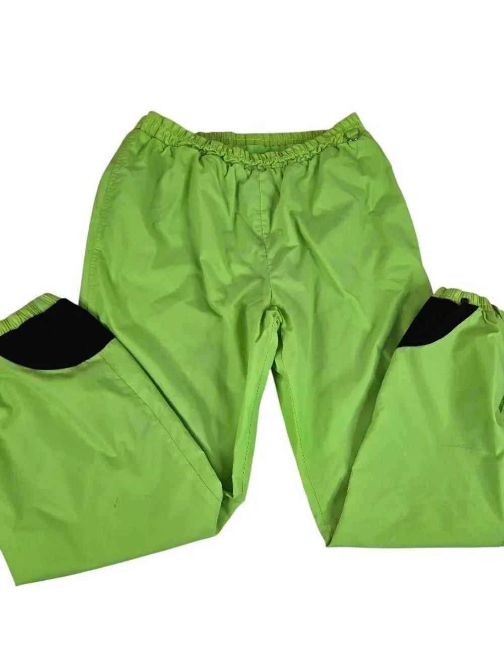 Vintage 80s Columbia Neon Green Ski Snow Pants Mens Size XL With Defects
